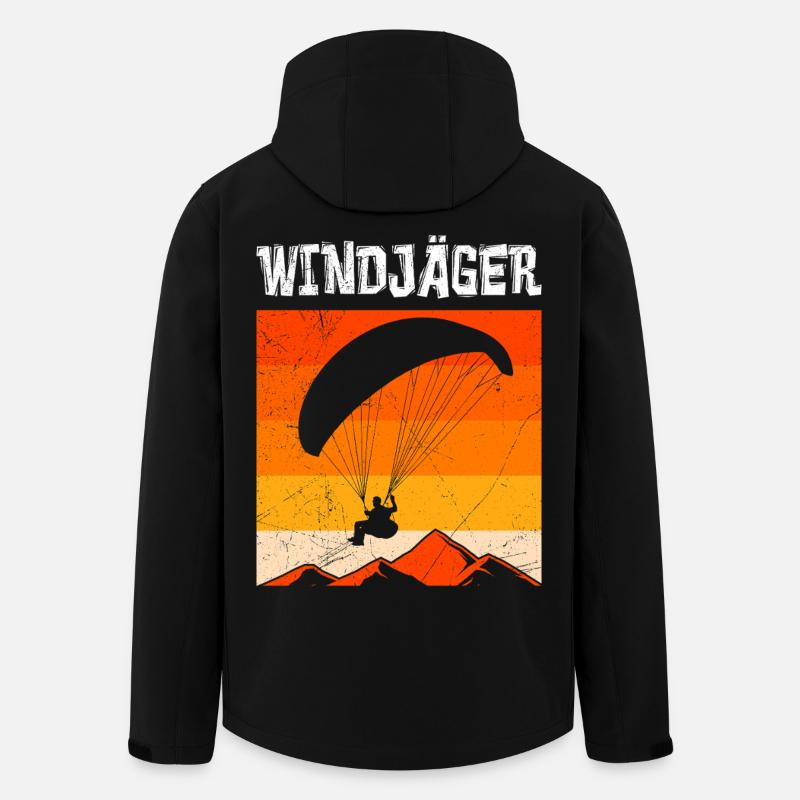 Paraglider WINDJÄGER Funny - Veste softshell homme en polyester recyclé Stanley/Stella - noir