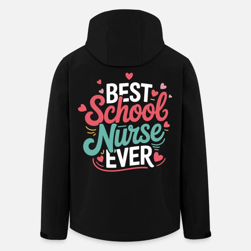 Best School Nurse Ever - Recycelte Männer Softshell-Jacke von Stanley/Stella - Schwarz