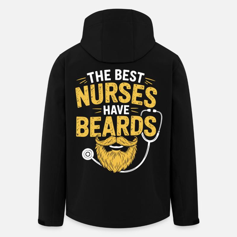 Best Nurses With Beards - Men’s Recycled Softshell Jacket by Stanley/Stella - black