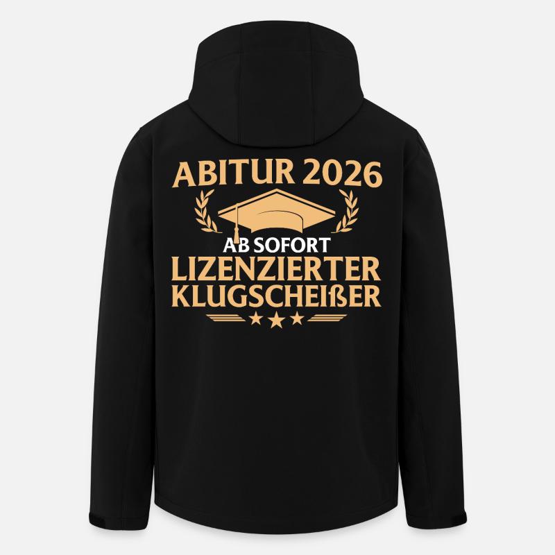 Abitur 2026: Final exam passed - Men’s Recycled Softshell Jacket by Stanley/Stella - black