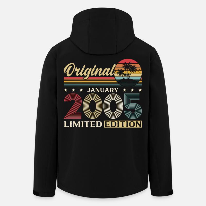 21e anniversaire Original janvier 2005 - Veste softshell homme en polyester recyclé Stanley/Stella - noir