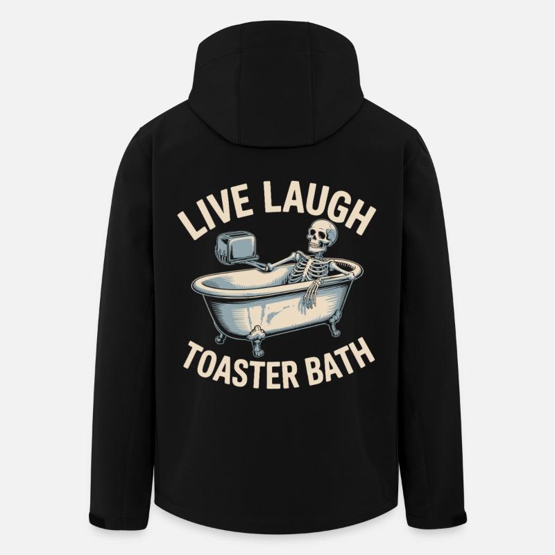Live-Lach-Toaster-Bad - Recycelte Männer Softshell-Jacke von Stanley/Stella - Schwarz