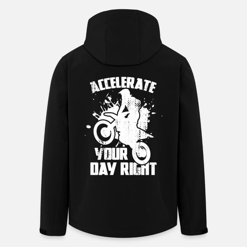 Accelerate Your Day Right - Men’s Recycled Softshell Jacket by Stanley/Stella - black