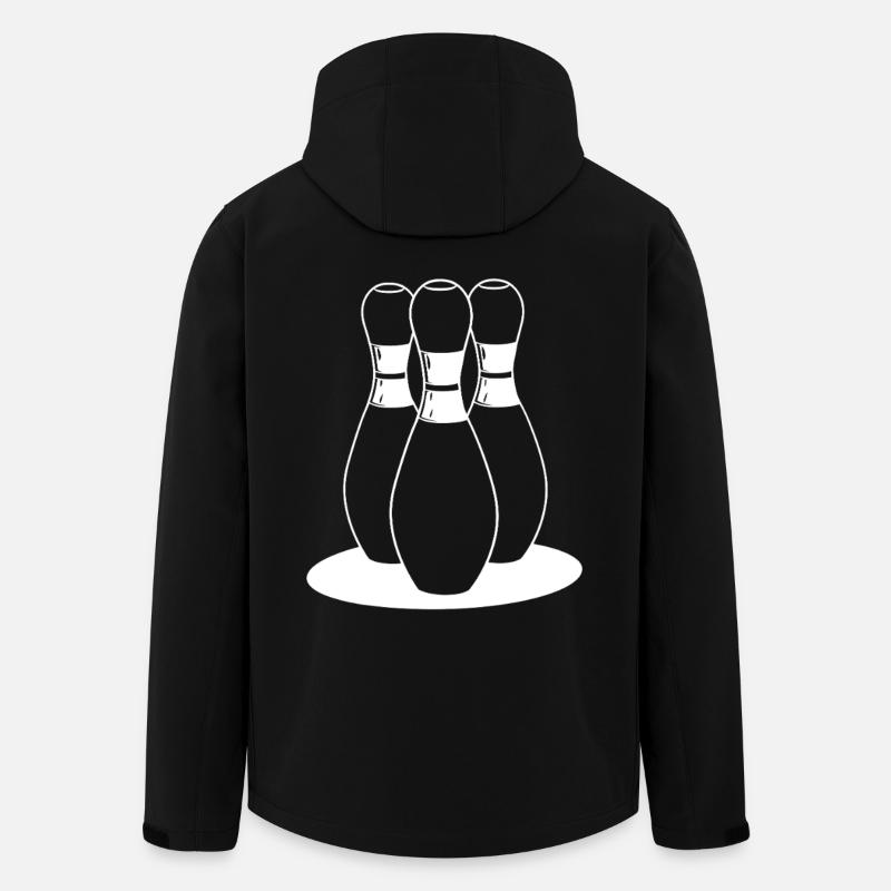Cartoon Bowling - Recycelte Männer Softshell-Jacke von Stanley/Stella - Schwarz