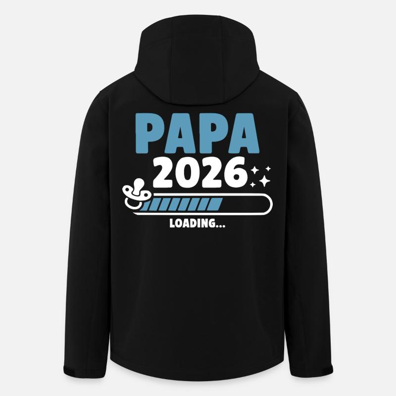 Papa 2026 Loading... - Men’s Recycled Softshell Jacket by Stanley/Stella - black