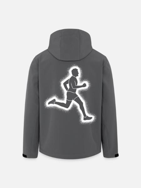 Running Jogging Men's Boys Runner - Men’s Recycled Softshell Jacket by Stanley/Stella - black