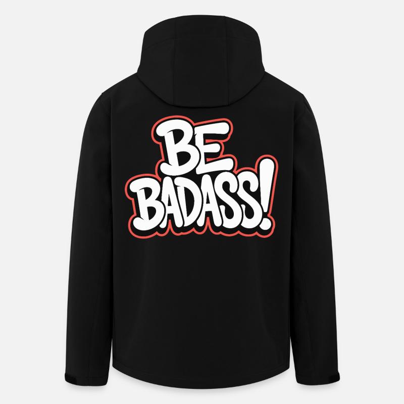 Sei badass - Recycelte Männer Softshell-Jacke von Stanley/Stella - Schwarz