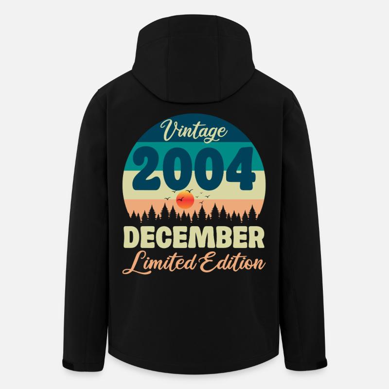 Anniversaire Décembre 2004 Cadeau D'anniversaire - Veste softshell homme en polyester recyclé Stanley/Stella - noir