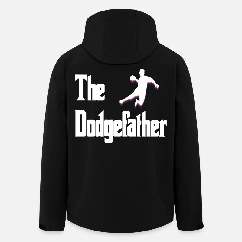 Dodgefather Silhouette Design - Men’s Recycled Softshell Jacket by Stanley/Stella - black