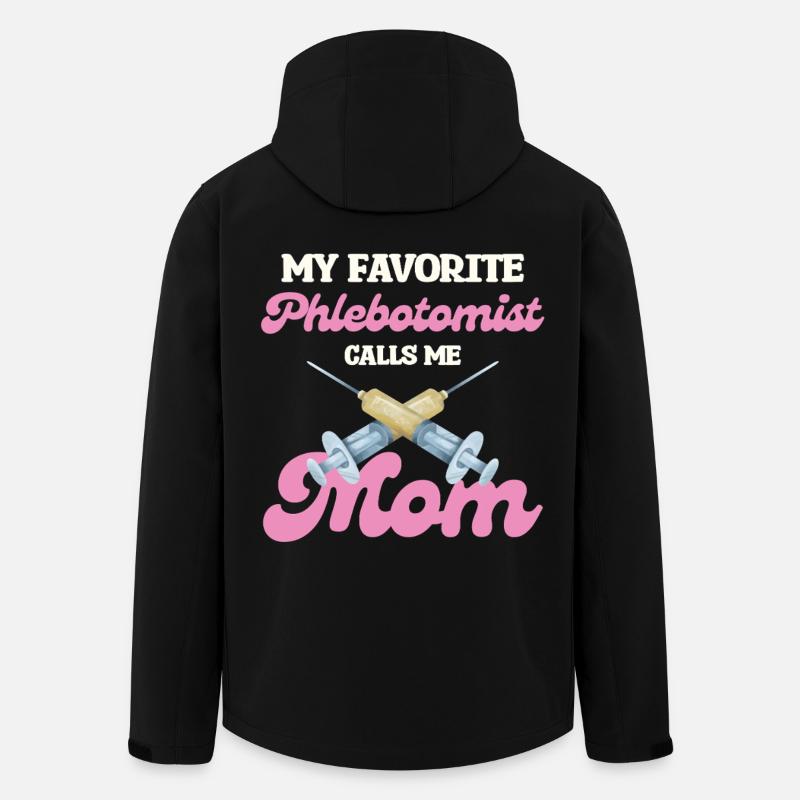 Ma mère phlébotomiste préférée - Veste softshell homme en polyester recyclé Stanley/Stella - noir