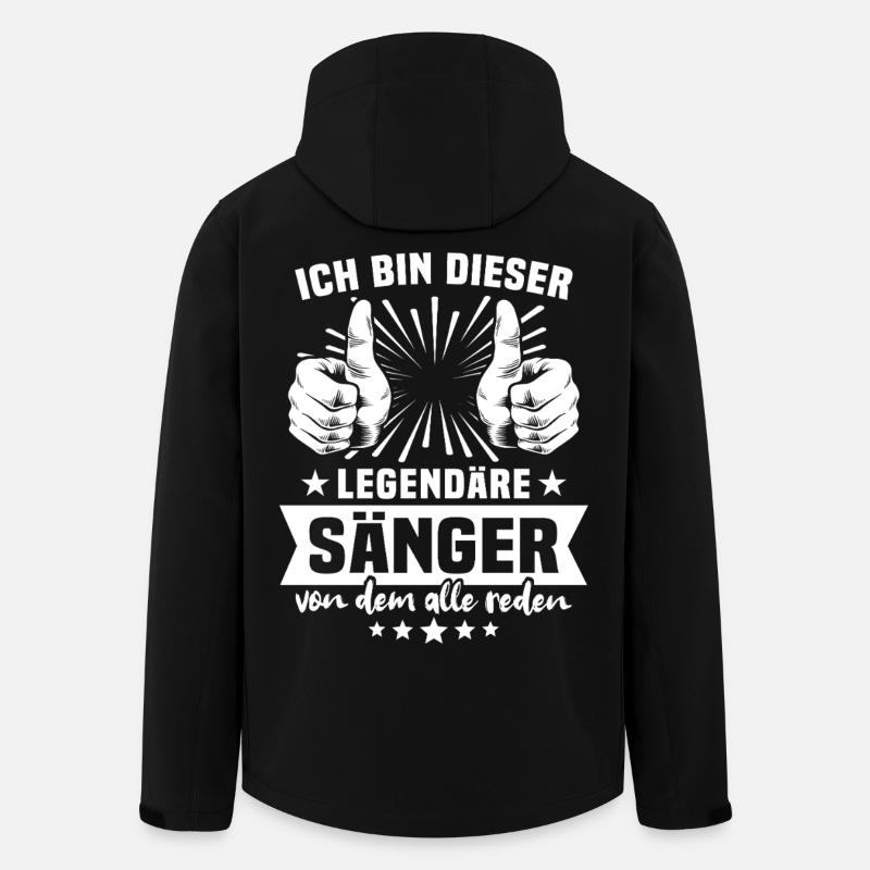 Singer legend - Men’s Recycled Softshell Jacket by Stanley/Stella - black