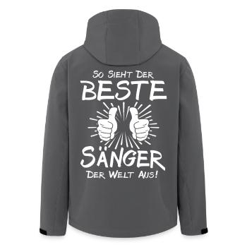 Meilleur chanteur - Veste softshell homme en polyester recyclé Stanley/Stella - noir - Dos - AI Model Male 185 light (185cm)