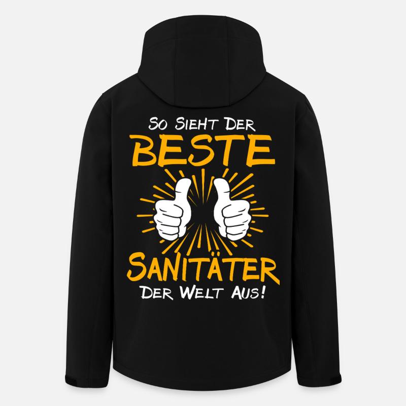 Sanitäter Geschenkidee - Recycelte Männer Softshell-Jacke von Stanley/Stella - Schwarz