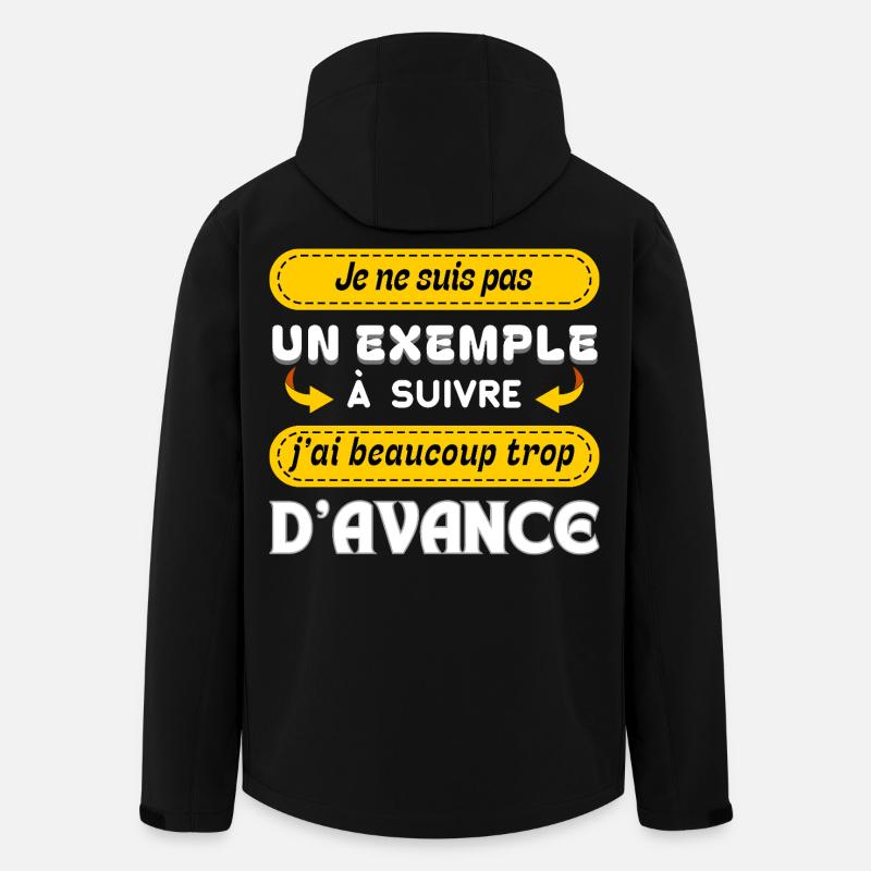 Pas un exemple à suivre - Veste softshell homme en polyester recyclé Stanley/Stella - noir