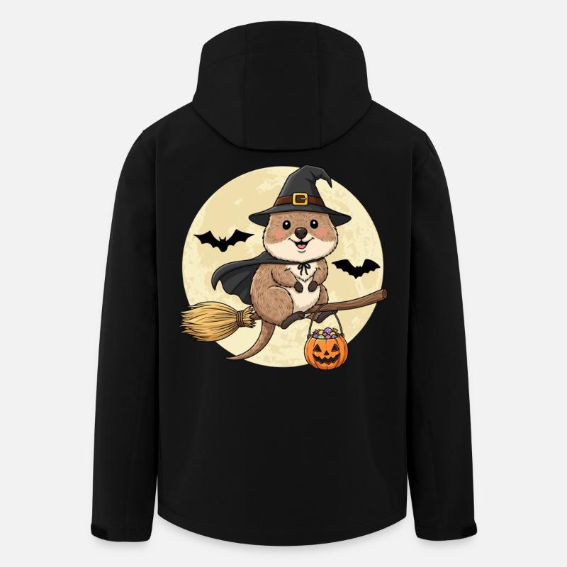 Sweet Quokka Witch Halloween - Men’s Recycled Softshell Jacket by Stanley/Stella - black