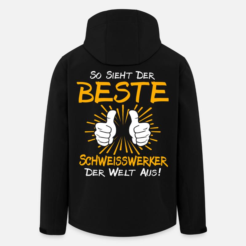Schweisswerker Geschenkidee - Recycelte Männer Softshell-Jacke von Stanley/Stella - Schwarz