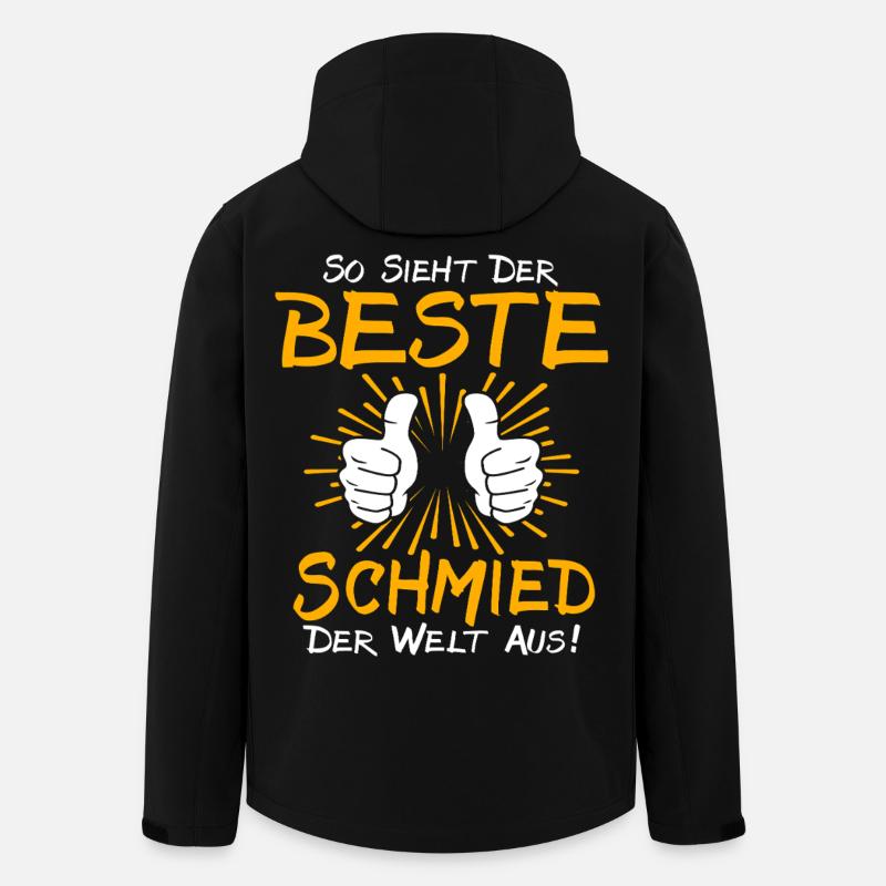 Schmied Geschenkidee - Recycelte Männer Softshell-Jacke von Stanley/Stella - Schwarz