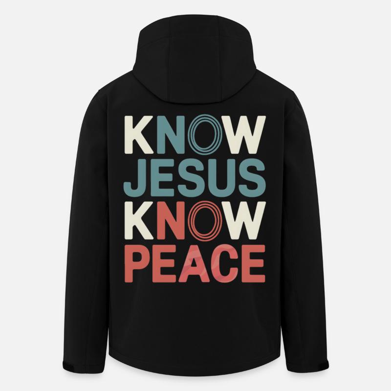 Know Jesus Know Peace - Recycelte Männer Softshell-Jacke von Stanley/Stella - Schwarz