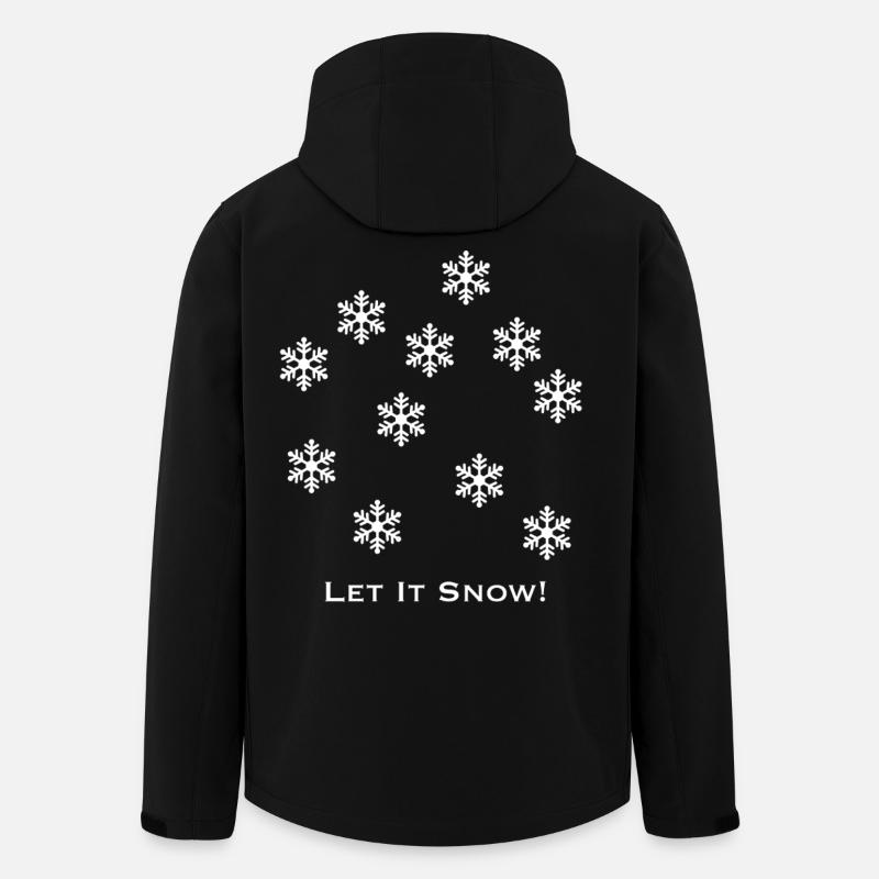 Let It Snow - Veste softshell homme en polyester recyclé Stanley/Stella - noir