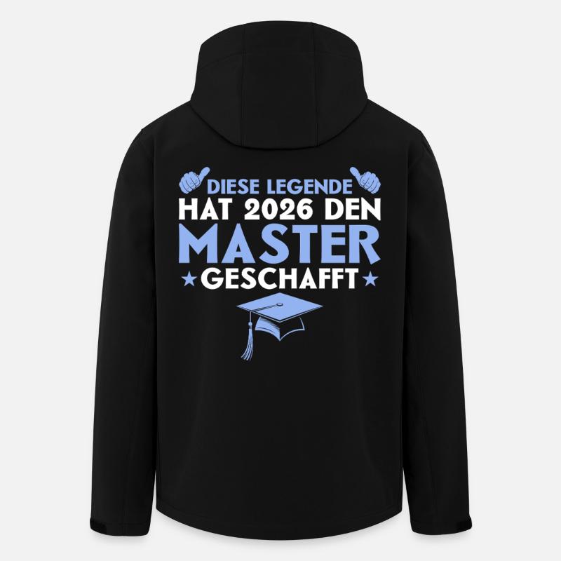 Bestandene Masterprüfung 2026 Master Abschluss - Recycelte Männer Softshell-Jacke von Stanley/Stella - Schwarz