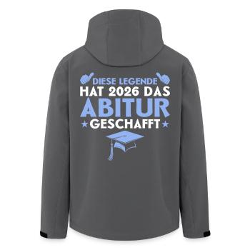 Don de fin d’études secondaires 2026 - Veste softshell homme en polyester recyclé Stanley/Stella - noir - Dos - AI Model Male 185 light (185cm)