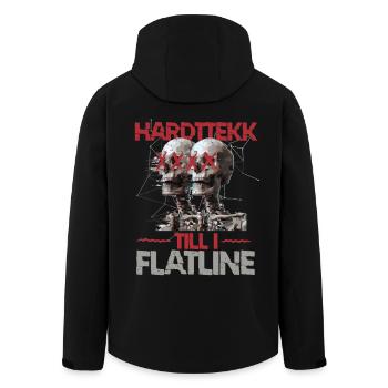 Hardtekk Till I Flatline Tekke Ostdeutschland - Recycelte Männer Softshell-Jacke von Stanley/Stella - Schwarz - Hinten - AI Model Male 185 light (185cm)