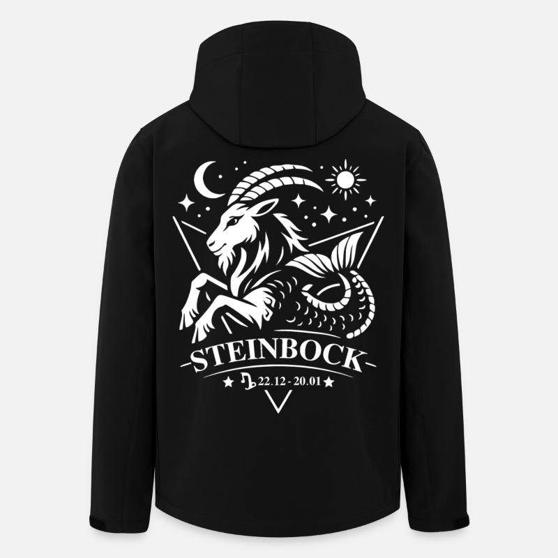 Signe du Capricorne - Veste softshell homme en polyester recyclé Stanley/Stella - noir