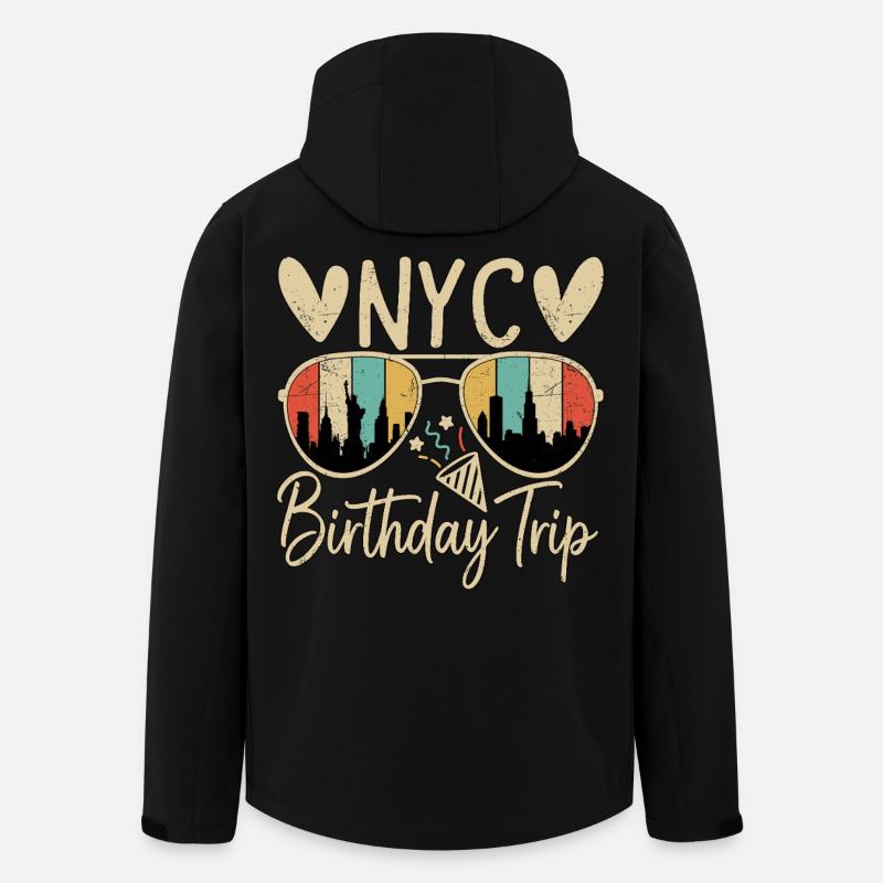 NYC Birthday Trip - Recycelte Männer Softshell-Jacke von Stanley/Stella - Schwarz