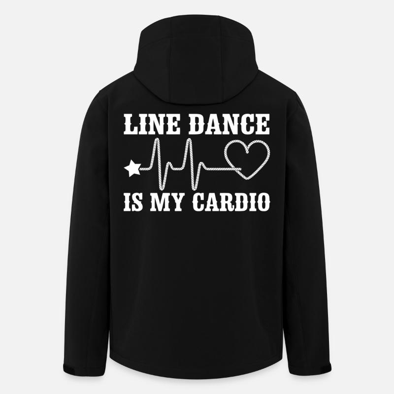 Line Dance Cardio Statement - Men’s Recycled Softshell Jacket by Stanley/Stella - black