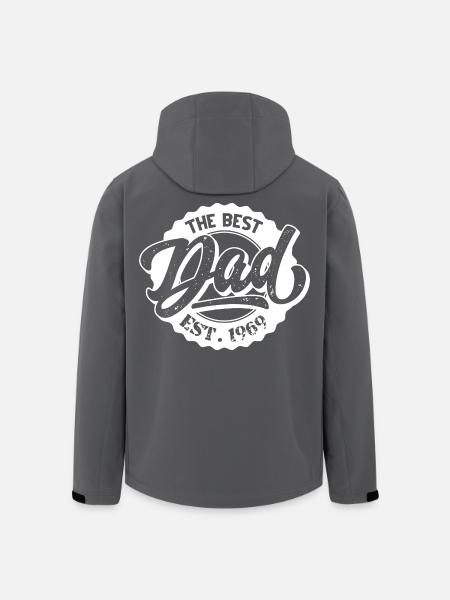The Best Dad EST 1969 - Men’s Recycled Softshell Jacket by Stanley/Stella - black