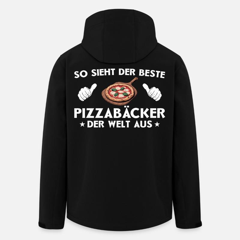 Meilleure pizza pizza idée cadeau - Veste softshell homme en polyester recyclé Stanley/Stella - noir