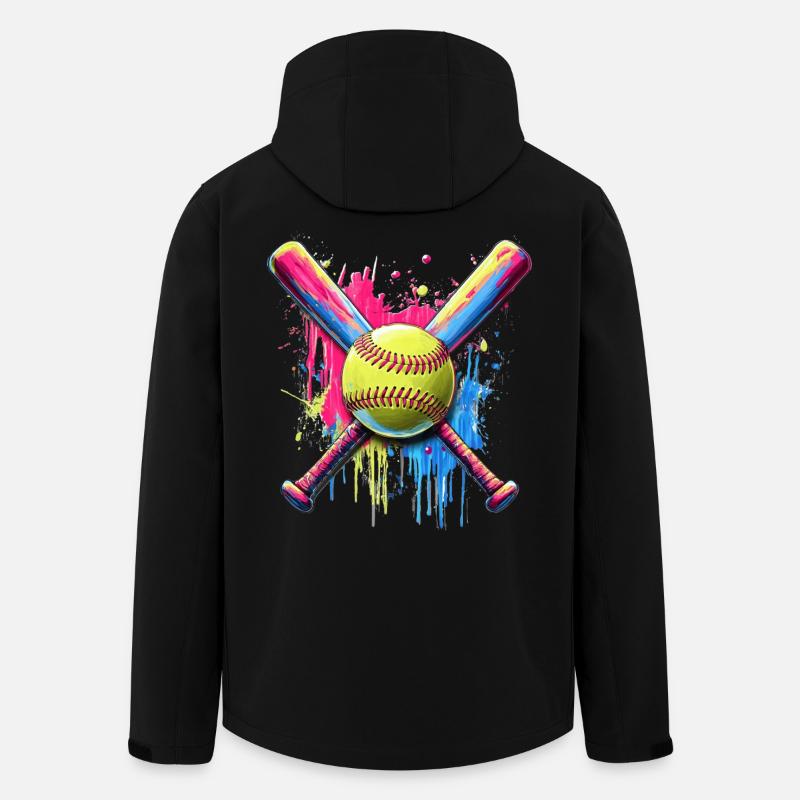 Softball - Recycelte Männer Softshell-Jacke Discoverer von Stanley/Stella - Schwarz