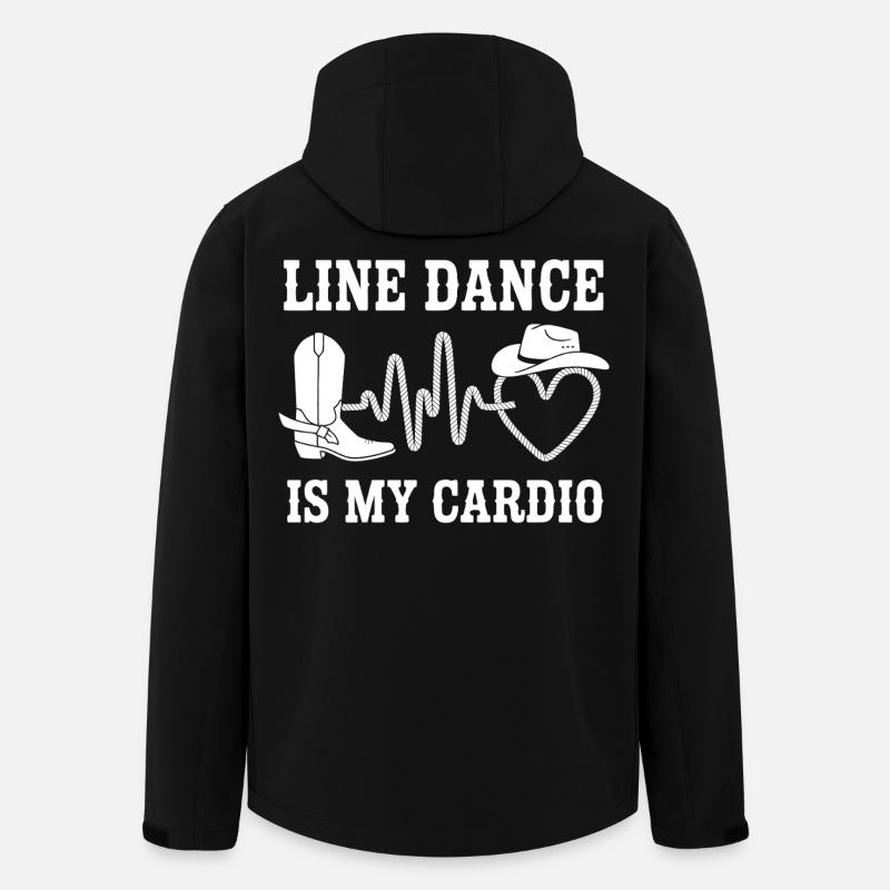 Line Dance Cardio Shirt - Men’s Recycled Softshell Jacket by Stanley/Stella - black