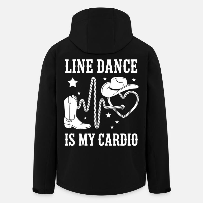 Line Dance Cardio Stil - Recycelte Männer Softshell-Jacke von Stanley/Stella - Schwarz