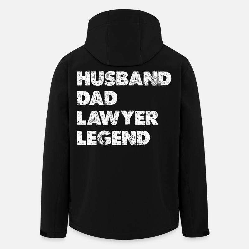 Légende du mari Père Avocat - Veste softshell homme en polyester recyclé Stanley/Stella - noir