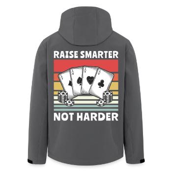 Poker Poker Joueurs - Veste softshell homme en polyester recyclé Stanley/Stella - noir - Dos - AI Model Male 185 light (185cm)