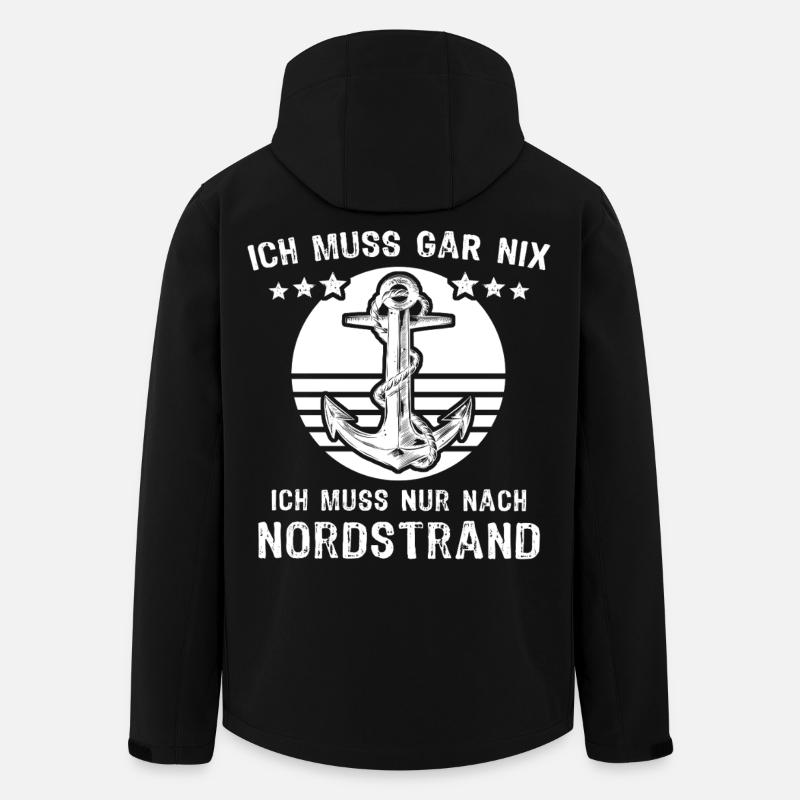 Nordstrand Sayings - Men’s Recycled Softshell Jacket by Stanley/Stella - black