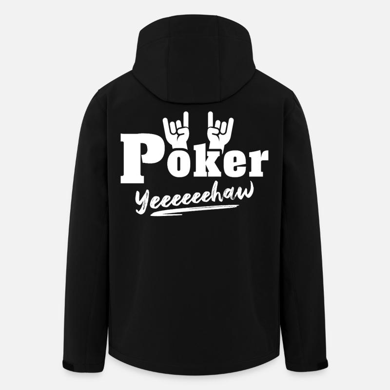 Poker Pokern - Recycelte Männer Softshell-Jacke von Stanley/Stella - Schwarz