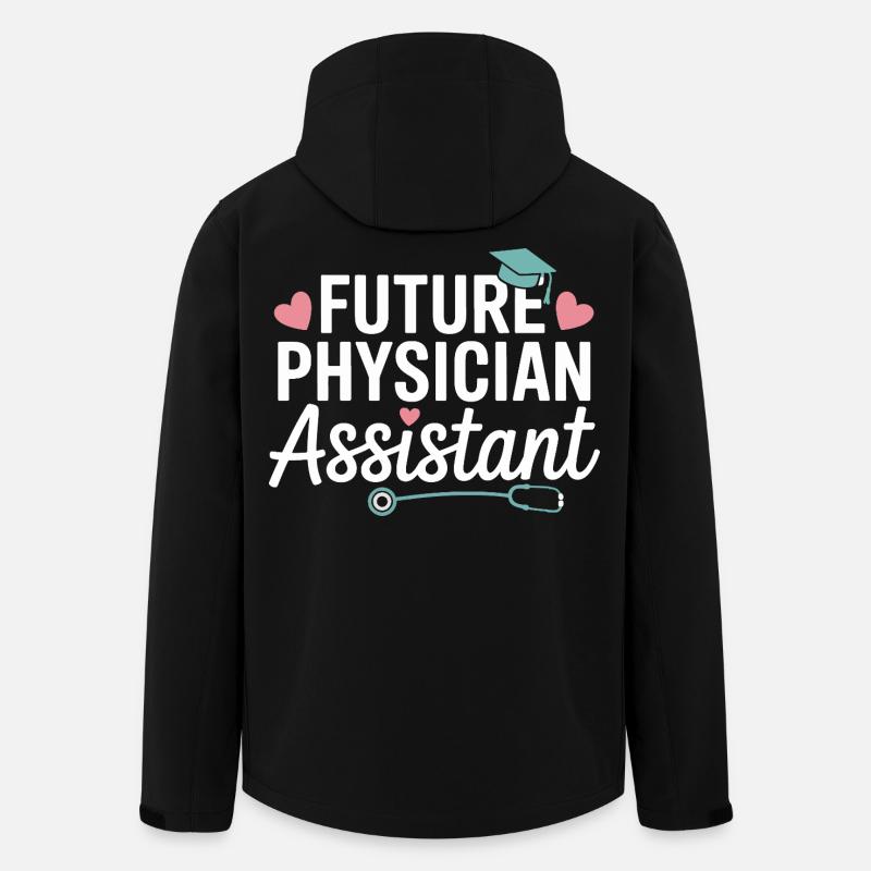 Futur style d’assistant médical - Veste softshell homme en polyester recyclé Stanley/Stella - noir