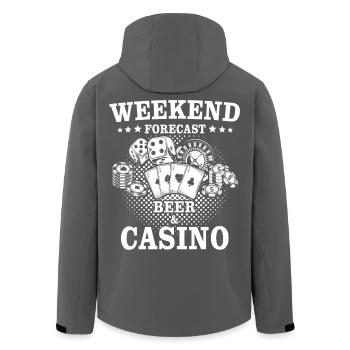 Joueurs de casino - Veste softshell homme en polyester recyclé Stanley/Stella - noir - Dos - AI Model Male 185 light (185cm)