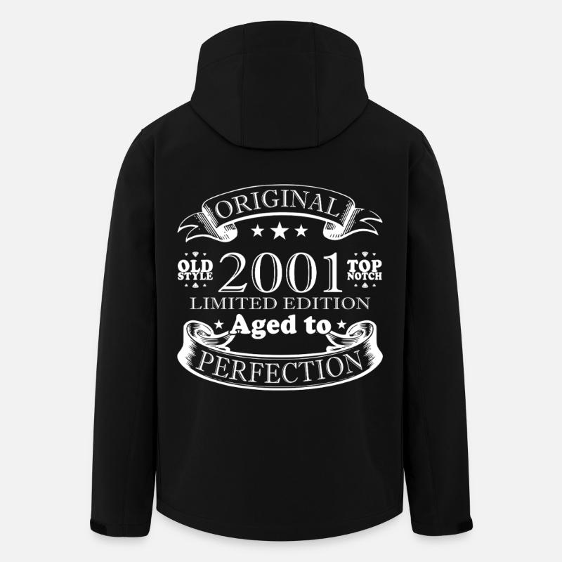 Né en 2001 - Veste softshell homme en polyester recyclé Stanley/Stella - noir