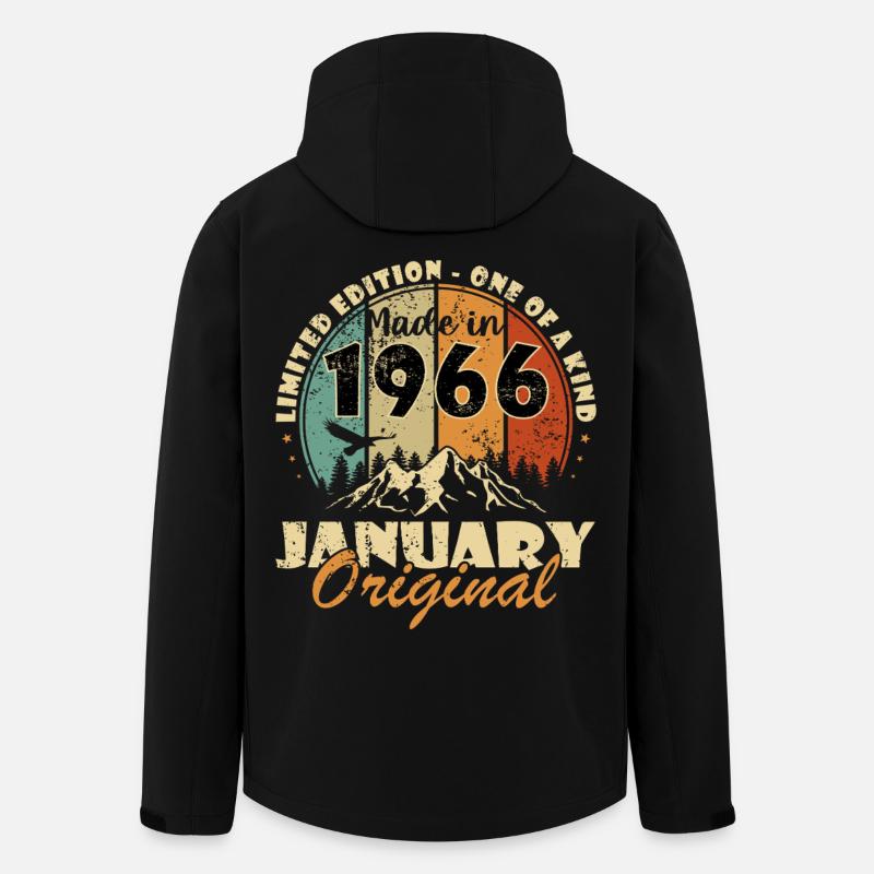 Janvier 1966 Original - Veste softshell homme en polyester recyclé Stanley/Stella - noir