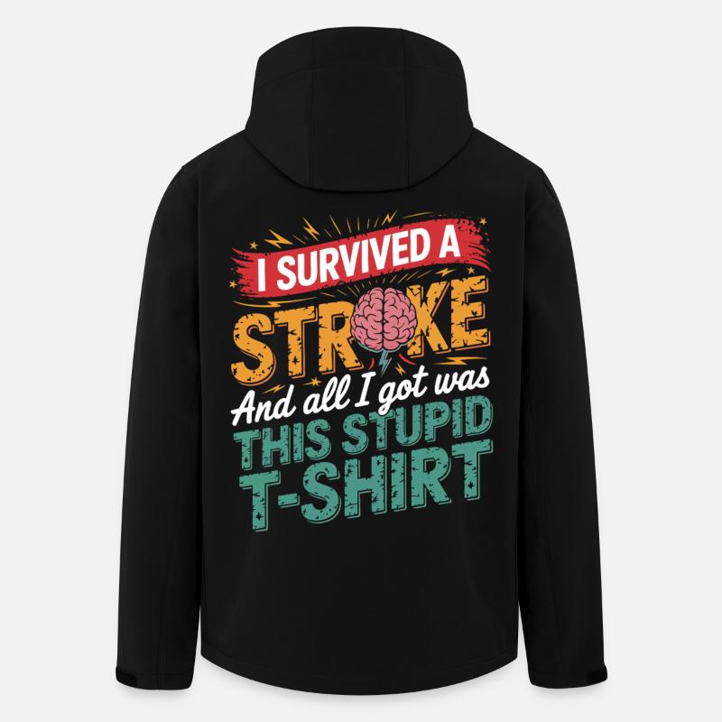 Überlebt Schlaganfall Shirt - Recycelte Männer Softshell-Jacke von Stanley/Stella - Schwarz