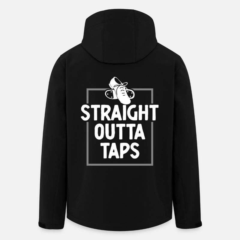 Stepptanz Stepptänzer Straight Outta Taps - Recycelte Männer Softshell-Jacke von Stanley/Stella - Schwarz