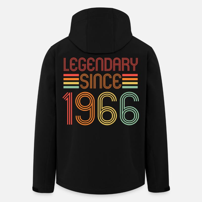Legendary since 1966, Retro, Birthday - Men’s Recycled Softshell Jacket by Stanley/Stella - black