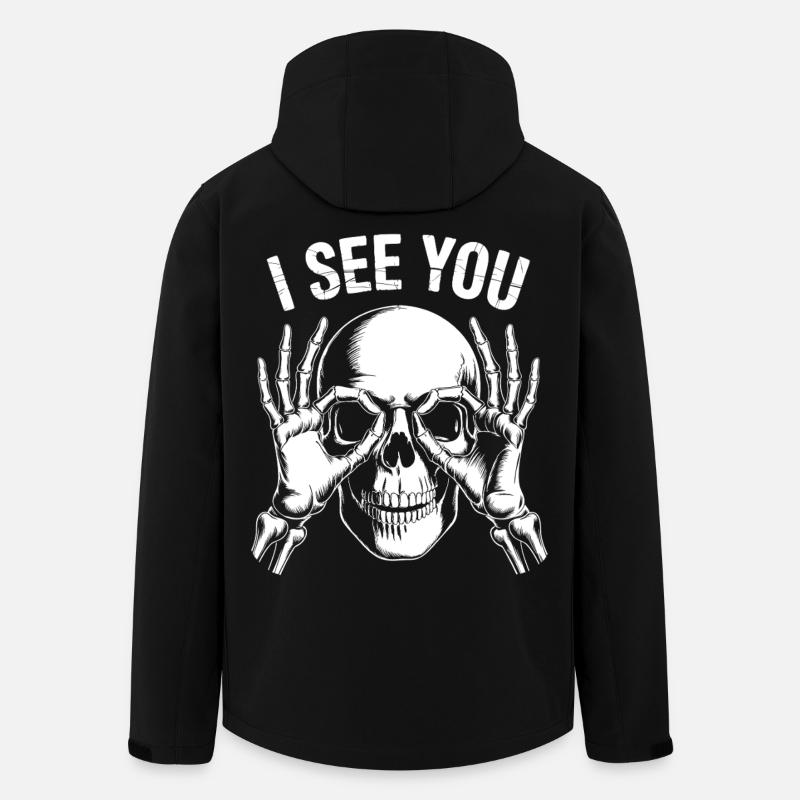 I See You Skeleton View - Men’s Recycled Softshell Jacket by Stanley/Stella - black