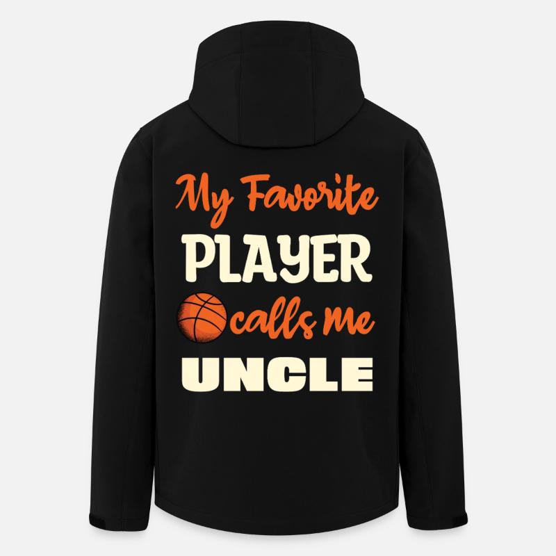 Mon joueur préféré m’appelle oncle - Veste softshell homme en polyester recyclé Stanley/Stella - noir