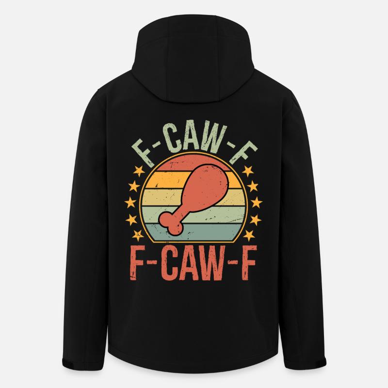 F-Caw-F Rooster Funny Bird Fcawf Chicken Whisper - Recycelte Männer Softshell-Jacke von Stanley/Stella - Schwarz