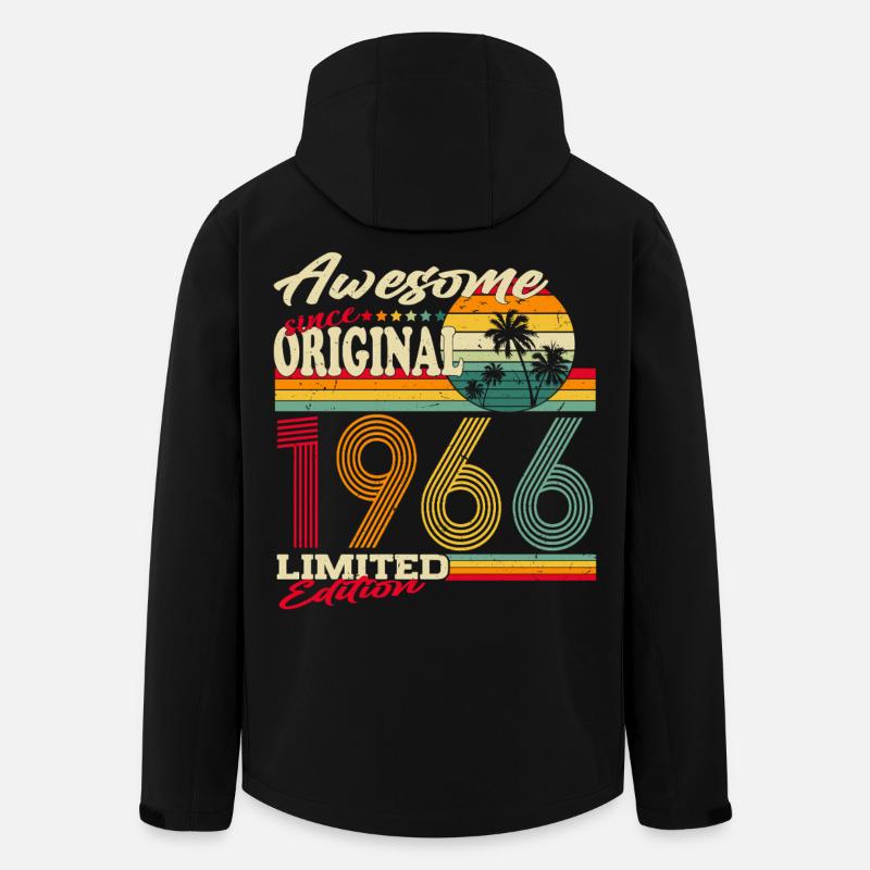 Original-1966-Jahrgang-Retro-Geburtstag-Geschen - Recycelte Männer Softshell-Jacke von Stanley/Stella - Schwarz