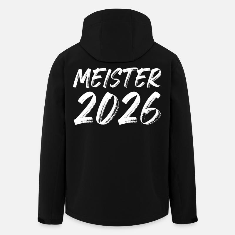 Meister 2026 - Recycelte Männer Softshell-Jacke von Stanley/Stella - Schwarz
